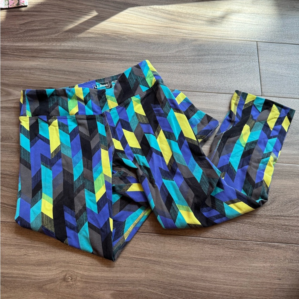 Pattern crop leggings